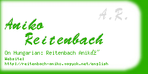 aniko reitenbach business card